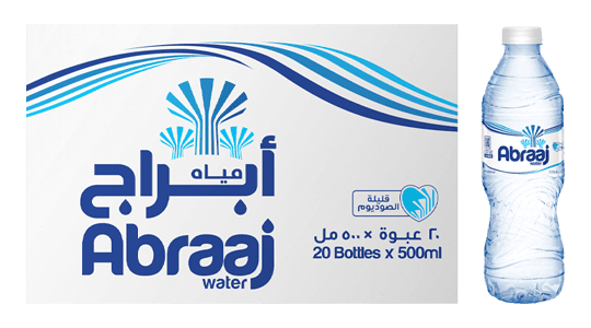 مياه معبأة 500 مل